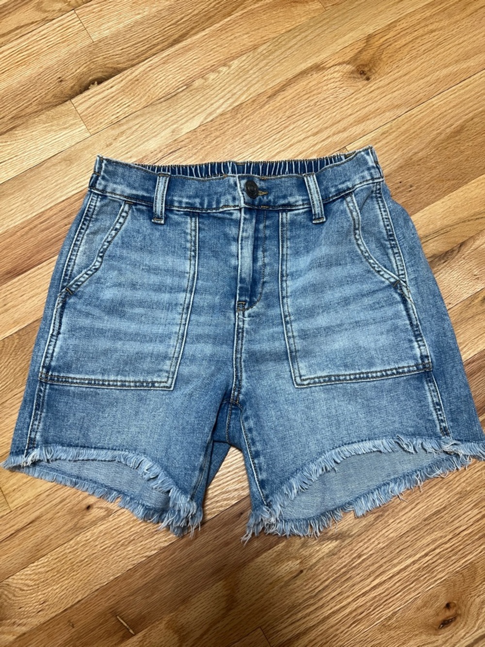 Aerie Jean shorts with elastic band